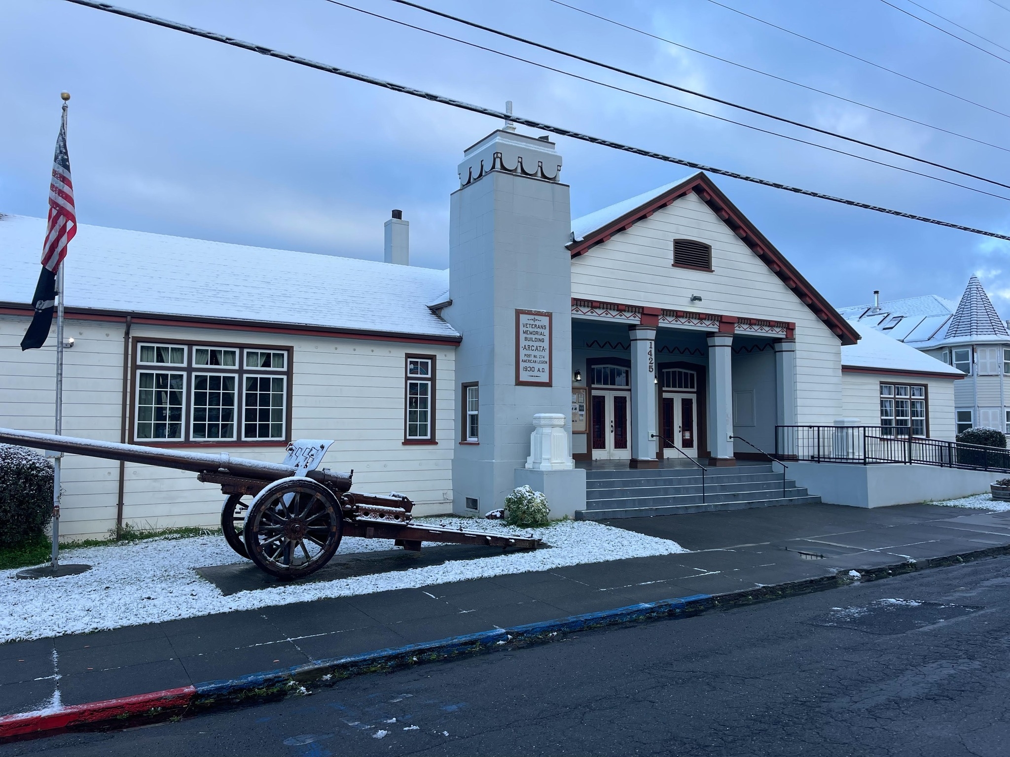 An image of the Arcata Veterans Hall building